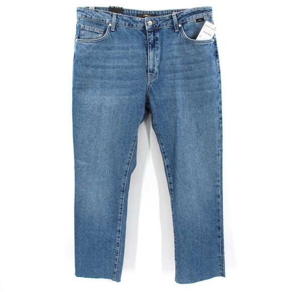 Mavi Viola High Rise Slim Straight Leg Vintage Organic Blue Jeans 32 NEW Denim - Picture 1 of 7